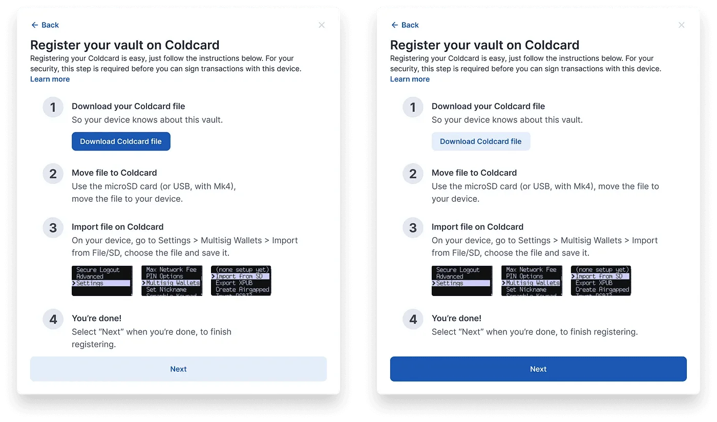 Device registration flow